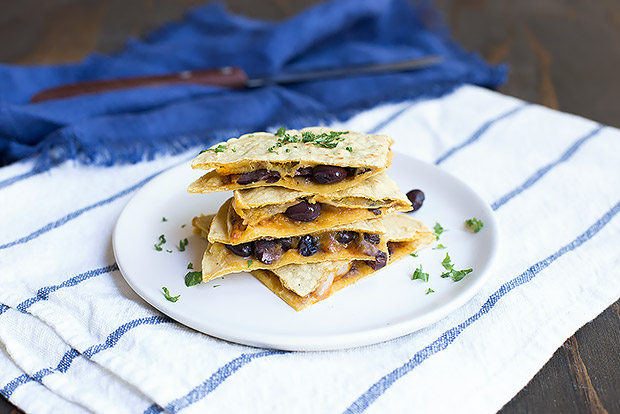 Winter Squash and Black Bean Quesadillas Recipe