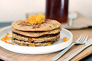 Whole Wheat Honey Apricot Pancakes 