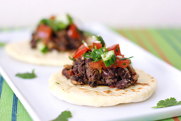 Black Bean Chipotle Tacos with Fresh Salsa Recipe