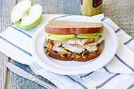 Roasted Turkey Sandwich with Caramelized Onion & Apple 
