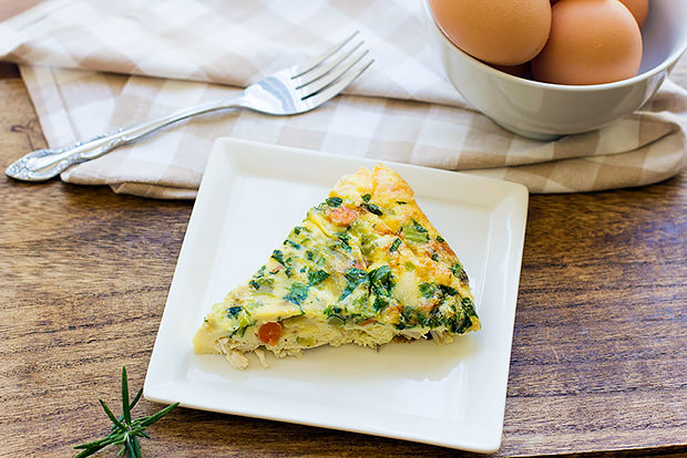 Turkey Vegetable Crustless Quiche Recipe